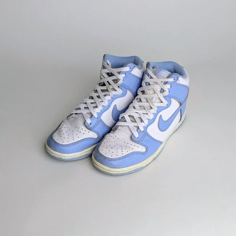 Nike Dunk High Aluminium University Light Blue Woman size :6.5